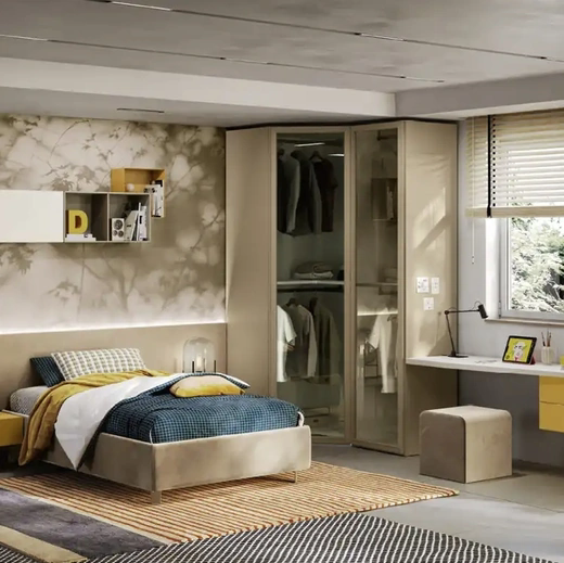 Cameretta per ragazzi Y102 di Moretti Compact Camerette