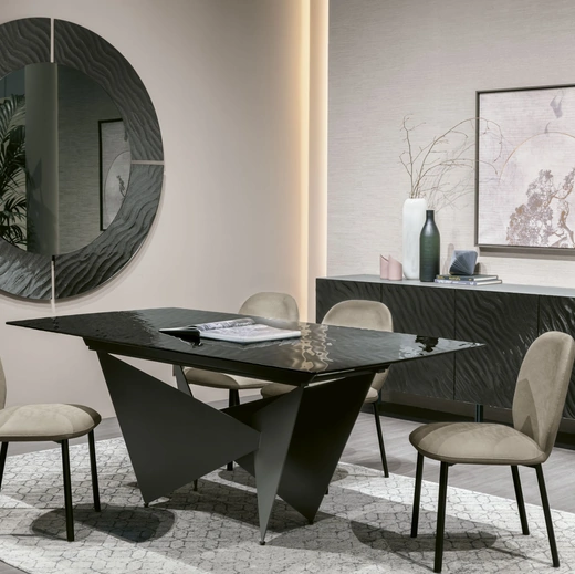 Specchiera Altea con cornice in vetro ondulato di Target Point