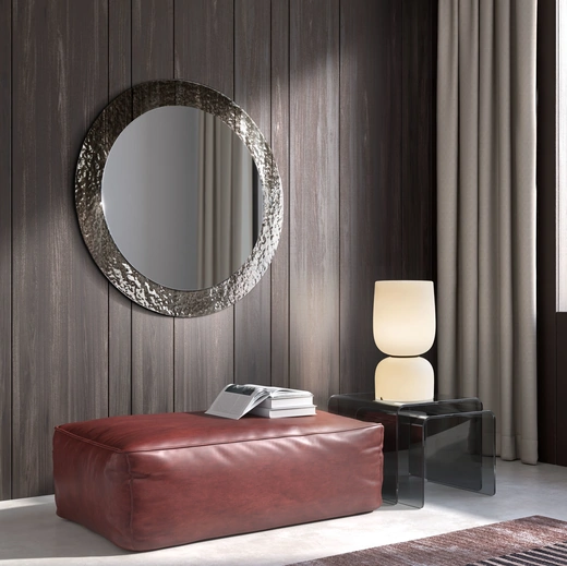 Specchio Iride con cornice in vetro cotto di Stones