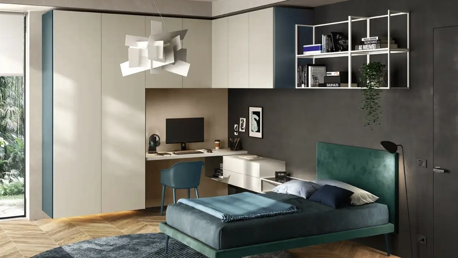 Cameretta a ponte Y111 di Moretti Compact Camerette