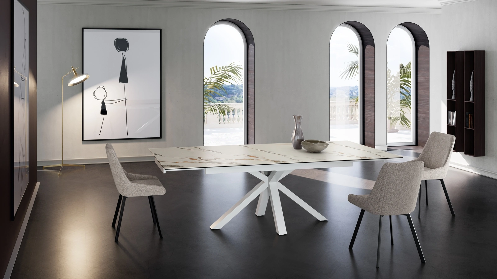 Tavolo allungabile Ceramica 01 di Stones