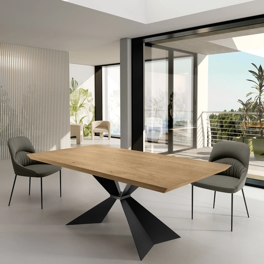 Tavolo con top in legno Stark di Stones